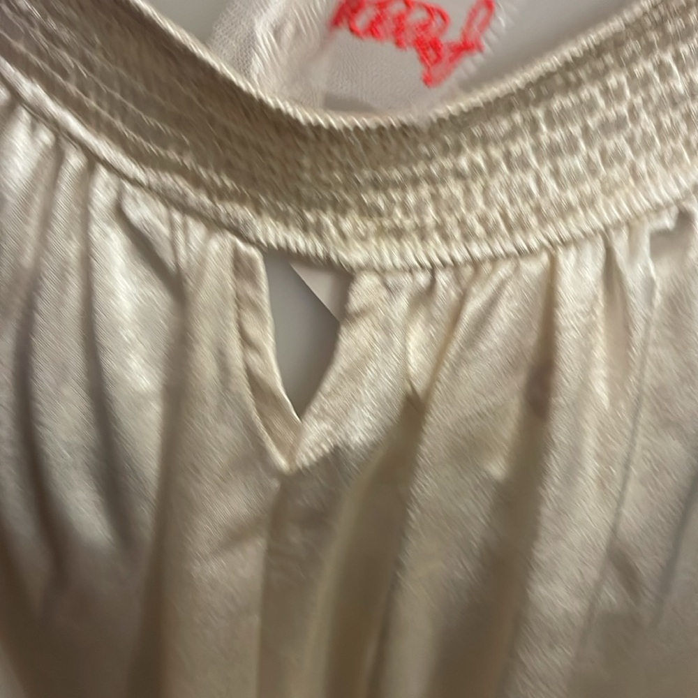 Free People Look Into The Sun Satin Cutouts Halter Gown Maxi Dress NWOT RARE - Picture 9 of 12